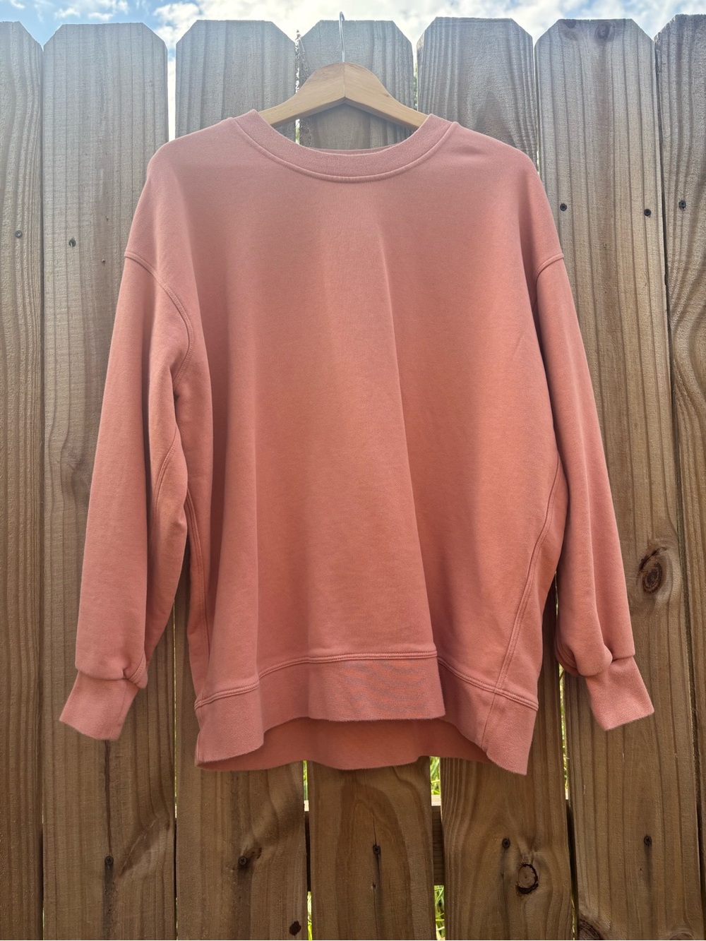 Lululemon Perfectly Oversized Crew Sweatshirt Size 6 Dusty Rose Pink